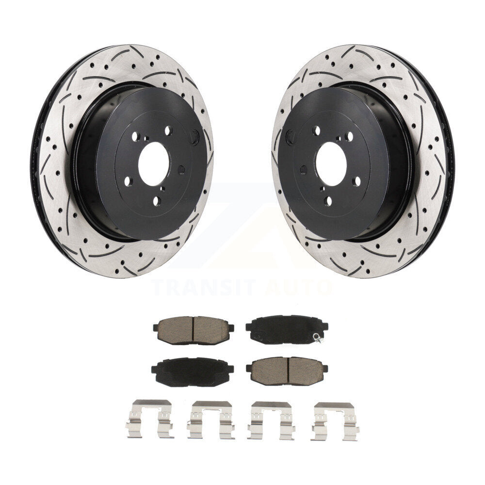 Kit de plaquettes en céramique pour Rotor de frein à disque, fente de perçage arrière, pour Subaru BRZ Toyota 8