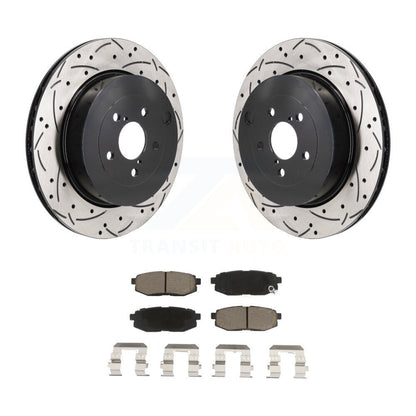 Kit de plaquettes en céramique pour Rotor de frein à disque, fente de perçage arrière, pour Subaru BRZ Toyota 8