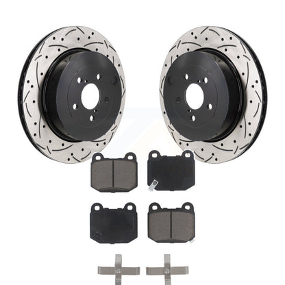 Kit de plaquettes en céramique pour Rotor de frein à disque, fente de perçage arrière, pour Subaru BRZ Toyota 8
