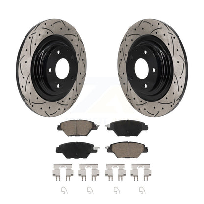 Kit de plaquettes en céramique pour Rotor de frein à disque, fente de perçage arrière, pour Mazda CX-2016 – 2023