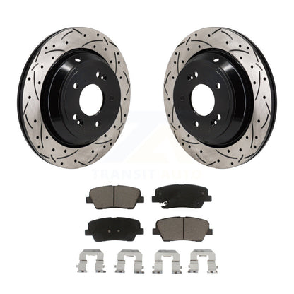 Kit de plaquettes en céramique pour Rotor de frein à disque, fente de perçage pour manteau arrière, pour Hyundai Equus Kia K90