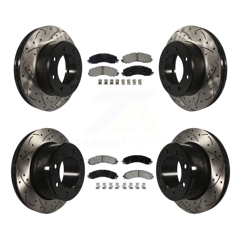 Kit de plaquettes en céramique pour rotors de frein à disque fendus, revêtement avant et arrière, pour Ram 350