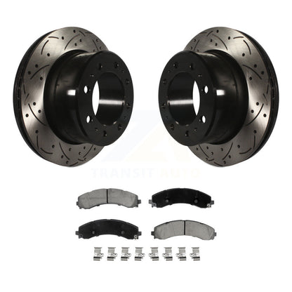 Kit de plaquettes en céramique pour rotor de frein à fente arrière, pour Ram 3500 avec roues doubles