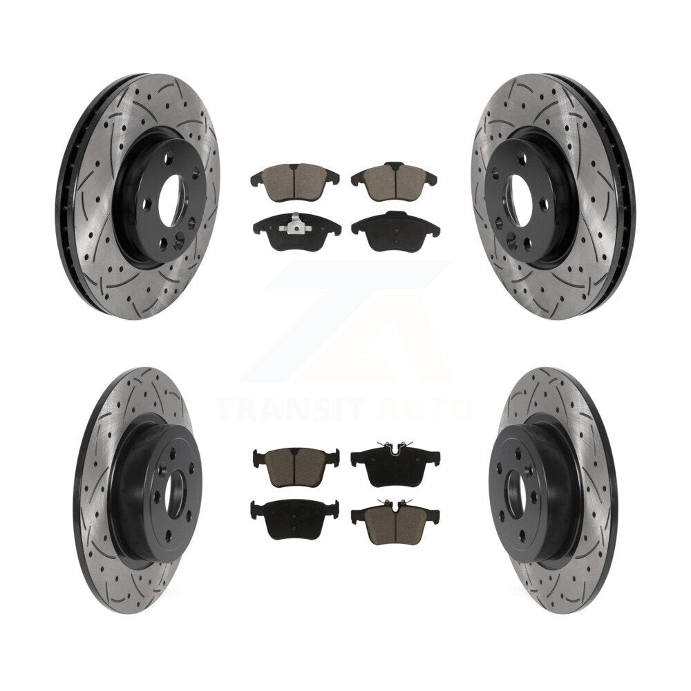 Kit de plaquettes en céramique pour Rotors de frein à fente avant et arrière, pour Land Rover Range Evoqu