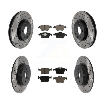 Kit de plaquettes en céramique pour Rotors de frein à fente avant et arrière, pour Land Rover Range Evoqu