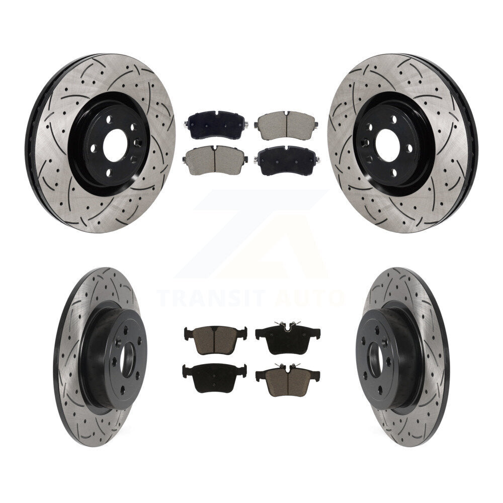 Kit de plaquettes en céramique pour Rotors de frein à fente avant et arrière, pour Land Rover Range Evoqu