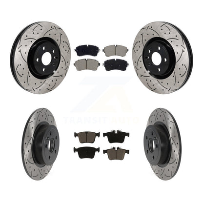 Kit de plaquettes en céramique pour Rotors de frein à fente avant et arrière, pour Land Rover Range Evoqu