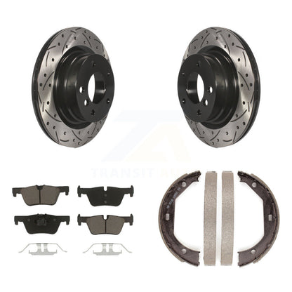 Kit de chaussures de stationnement avec disques arrière percés et fendus, plaquettes en céramique, pour BMW 328i