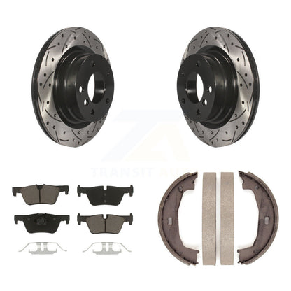Kit de chaussures de stationnement avec disques arrière percés et fendus, plaquettes en céramique, pour BMW 230i