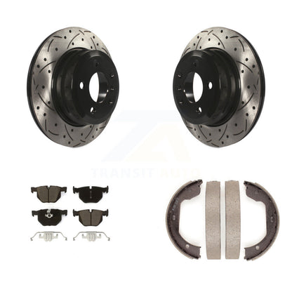 Kit de chaussures de stationnement à disque arrière, Rotors percés et fendus, plaquettes en céramique, pour BMW X5 X6