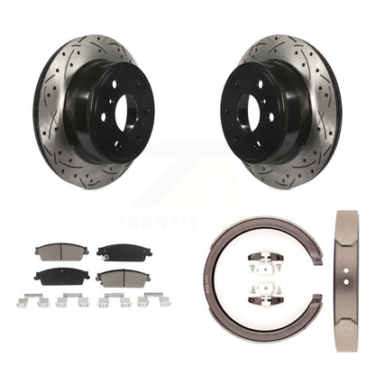 Kit de chaussures de stationnement avec disques arrière percés et fendus, plaquettes en céramique, pour Chevrolet