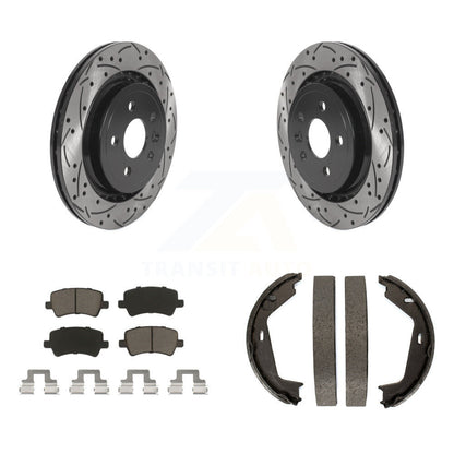 Kit de chaussures de stationnement avec disques arrière percés et fendus, plaquettes en céramique, pour Volvo S80