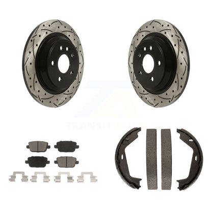 Kit de chaussures de stationnement avec disques arrière percés et fendus, plaquettes en céramique, pour Volvo S80