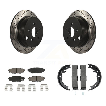 Kit de chaussures de stationnement pour Subaru XV, disques arrière percés et Rotors fendus, plaquettes en céramique