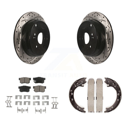 Kit de chaussures de stationnement à disques arrière, Rotors percés et fendus, plaquettes en céramique, pour Acura RDX