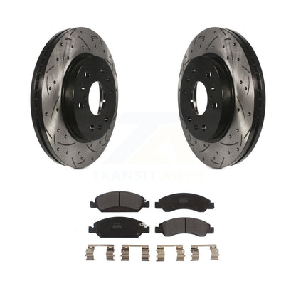 Kit de plaquettes semi-métalliques de Rotor de frein de fente de forage avant pour GMC Sierra 1500 Chevrole