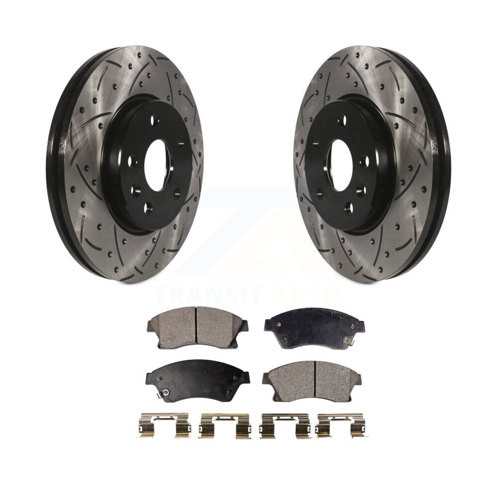 Rotor de frein à fente percée avant et Kit de plaquettes semi-métalliques pour Chevrolet Cruze Soni