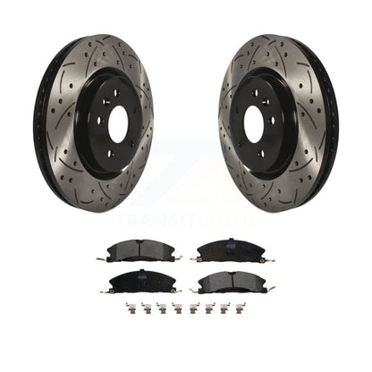 Kit de plaquettes de frein semi-métalliques pour rotors de frein à fente avant pour Ford Explorer Spor 2013