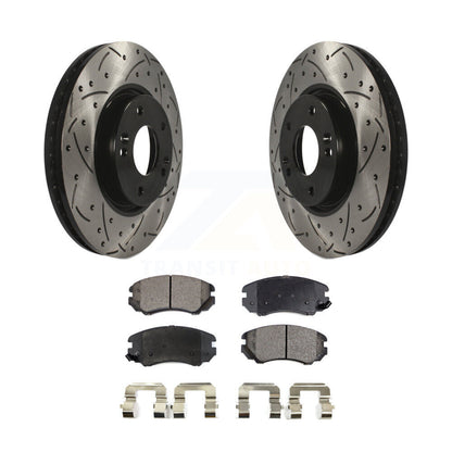 Kit de plaquettes semi-métalliques pour Rotor de frein, fente de perçage avant, pour Hyundai Sonata 3.3 06-10
