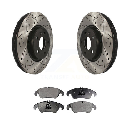 Kit de plaquettes de frein semi-métalliques pour Rotors de frein à fente avant, pour Audi A4 Quattro Q5 A5 A
