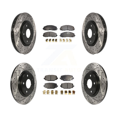 Kit de plaquettes de frein semi-métalliques pour rotors de frein avant et arrière, pour Dodge Grand Carava