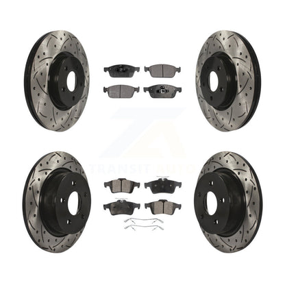 Kit de plaquettes de frein semi-métalliques pour rotors de frein avant et arrière, pour Ford Escape Transi