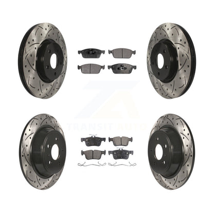 Kit de plaquettes de frein semi-métalliques pour rotors de frein avant et arrière, pour Ford Escape Lincol