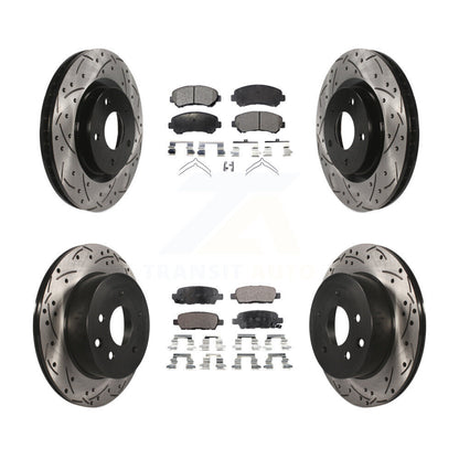 Kit de plaquettes de frein semi-métalliques pour rotors de frein avant et arrière, pour Nissan Rogue Selec