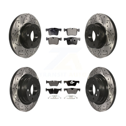 Kit de plaquettes semi-métalliques de Rotor de frein à disque à fente avant et arrière pour BMW 320i 328