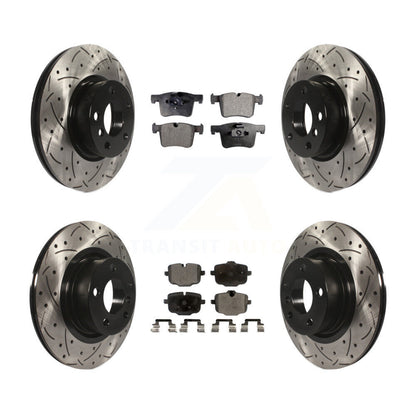 Kit de plaquettes semi-métalliques de Rotor de frein de fente de forage avant et arrière pour 12 BMW X3 de 10 1