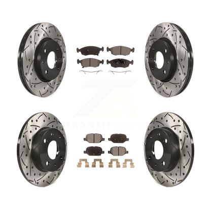 Kit de plaquettes semi-métalliques pour Rotor de frein à disque, fente de perçage avant et arrière, pour Fiat 50