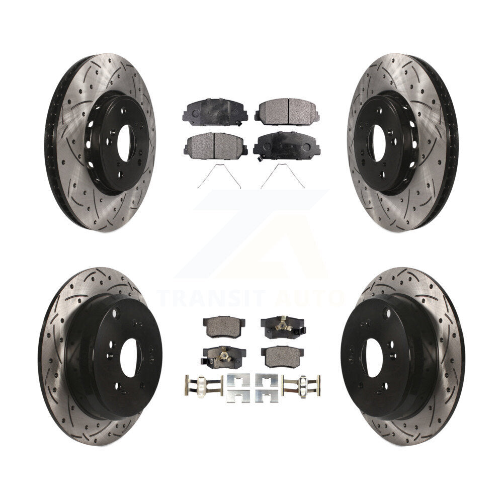 Kit de plaquettes de frein semi-métalliques pour rotors de frein avant et arrière, pour Acura RD 2013 – 2018