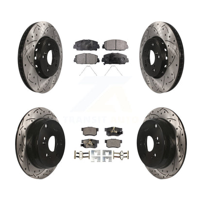 Kit de plaquettes de frein semi-métalliques pour rotors de frein avant et arrière, pour Acura RD 2013 – 2018