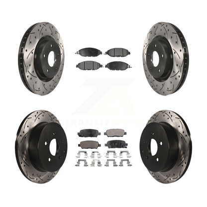 Kit de plaquettes semi-métalliques de Rotor de frein à fente avant et arrière, pour Nissan Murano QX6