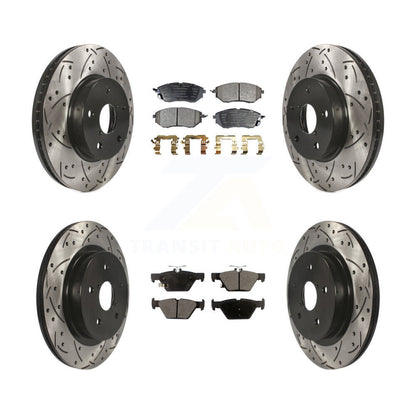 Kit de plaquettes semi-métalliques de Rotor de frein à fente avant et arrière, pour Subaru Legacy 2.5