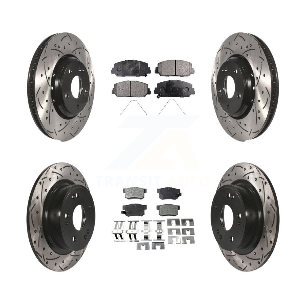 Kit de plaquettes de frein semi-métalliques pour rotors de frein avant et arrière, pour Acura IL 2017 – 2022
