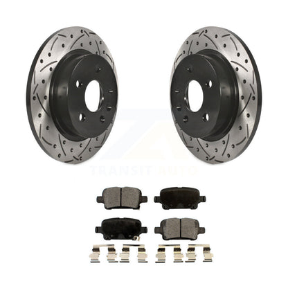 Kit de plaquettes semi-métalliques pour Rotors de frein à disque, fente de perçage pour manteau arrière, pour Chevrolet Cruz