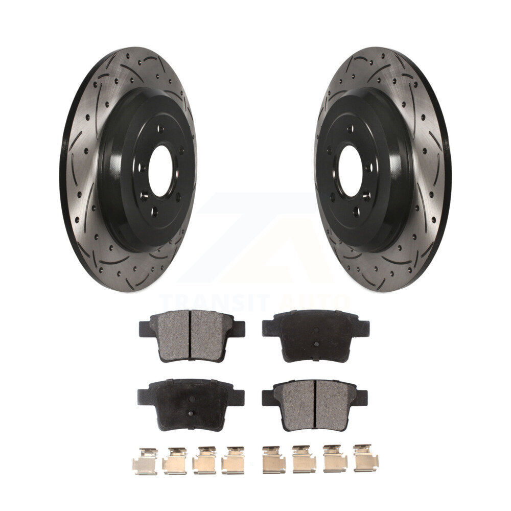 Kit de plaquettes semi-métalliques pour Rotor de frein, fente de perçage arrière, pour Ford Five Hundres Taurus