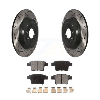 Kit de plaquettes semi-métalliques pour Rotor de frein, fente de perçage arrière, pour Ford Five Hundres Taurus