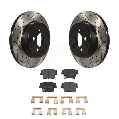 Kit de plaquettes semi-métalliques de Rotor de frein de fente de forage arrière pour Dodge Charger Chrysler 30