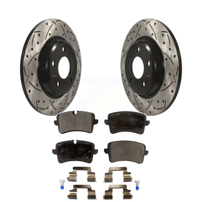 Kit de plaquettes de frein à disque semi-métalliques avec fentes percées arrière, pour Audi A7 Quattro A