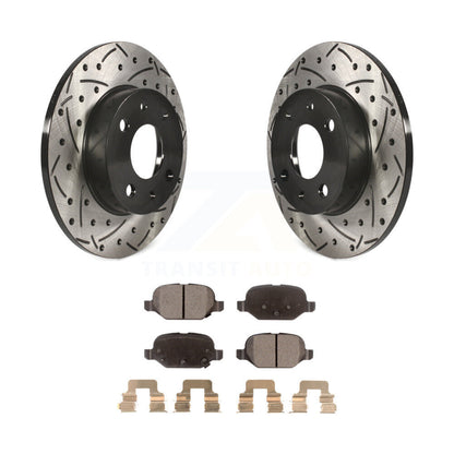 Kit de plaquettes de frein à disque fendues percées à revêtement arrière, Kit de plaquettes semi-métalliques pour Fiat 50