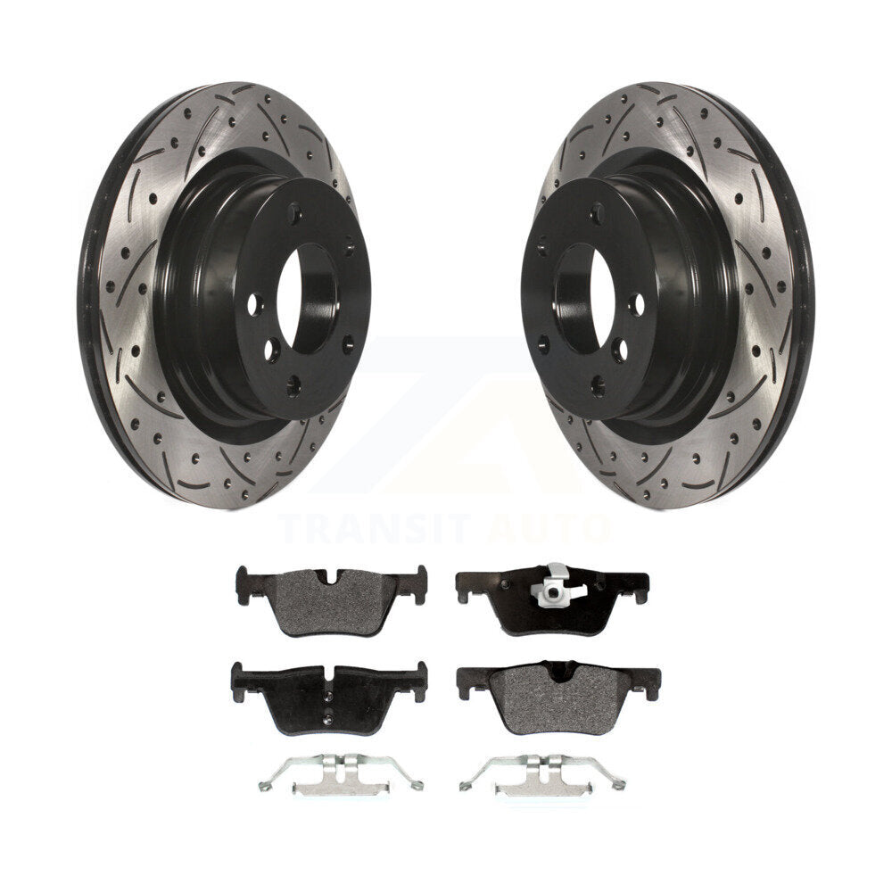 Kit de plaquettes de frein semi-métalliques pour rotors de frein à fente arrière, pour BMW 230i xDrive 228i 328