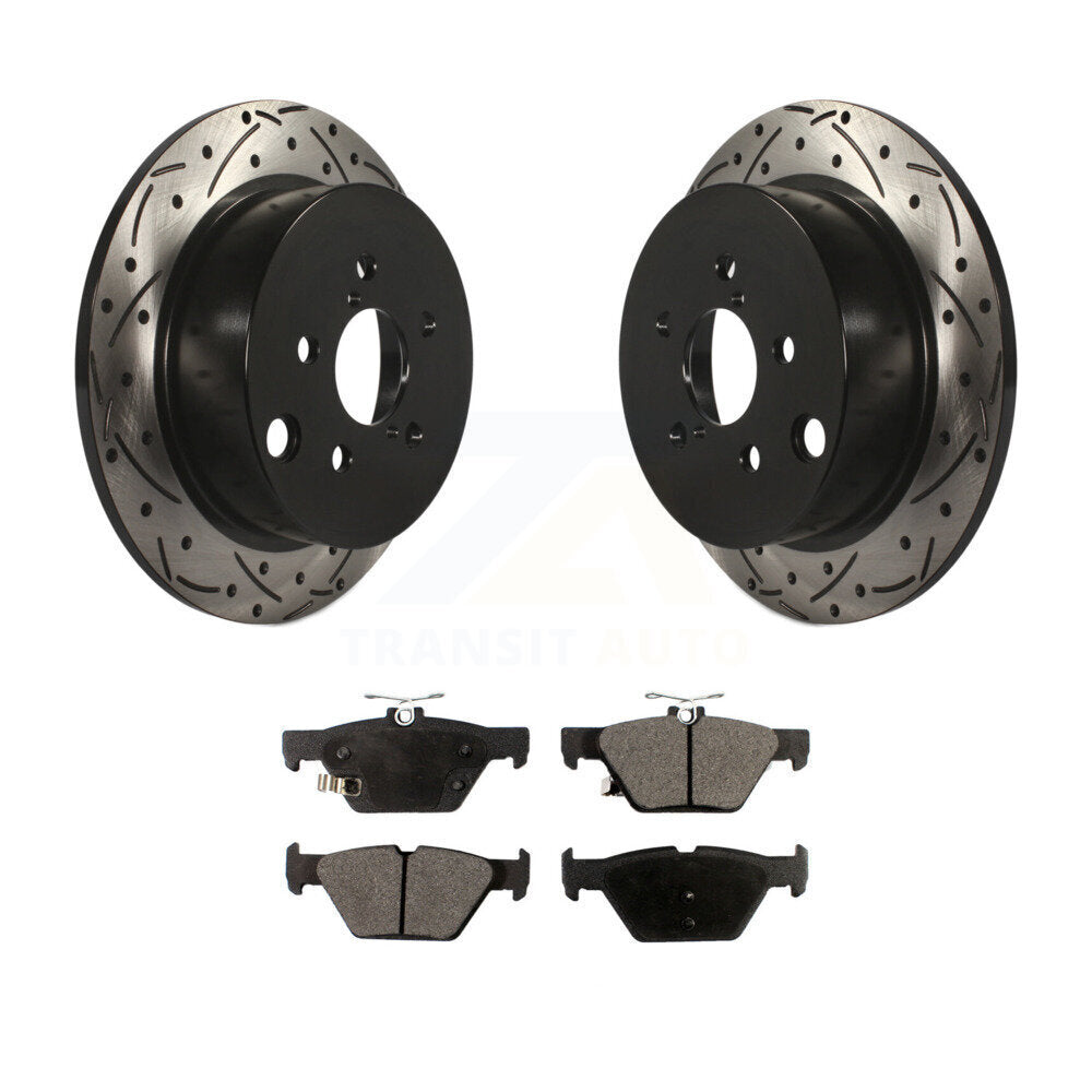 Kit de plaquettes semi-métalliques pour Rotor de frein à disque, fente de perçage pour manteau arrière, pour Subaru Crosstre