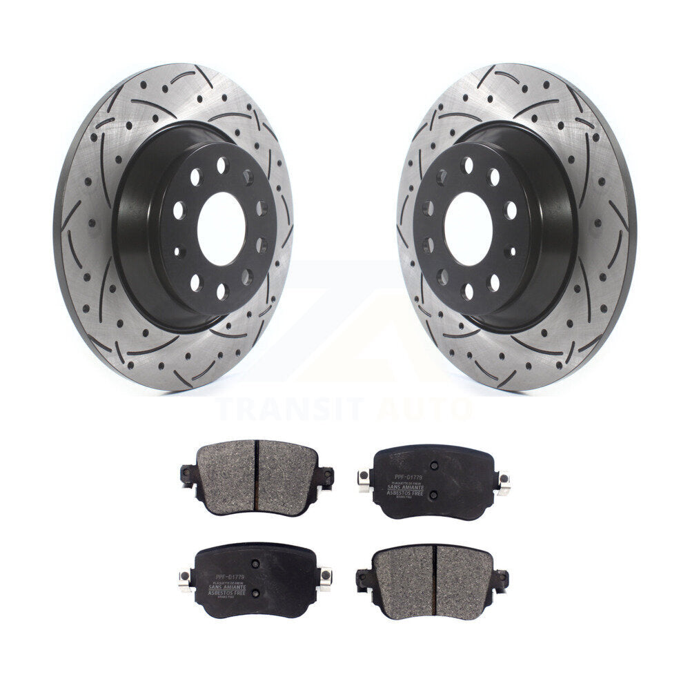 Kit de plaquettes de frein semi-métalliques pour rotors de frein arrière, pour Audi Q3 Quattr 2016 – 2018
