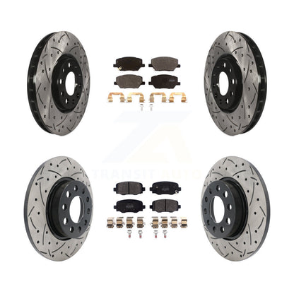 Kit de plaquettes semi-métalliques de Rotor de frein à fente avant et arrière, pour Jeep Renegade Fia