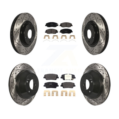 Kit de plaquettes de frein semi-métalliques pour rotors de frein avant et arrière, pour Hyundai Santa Fe X