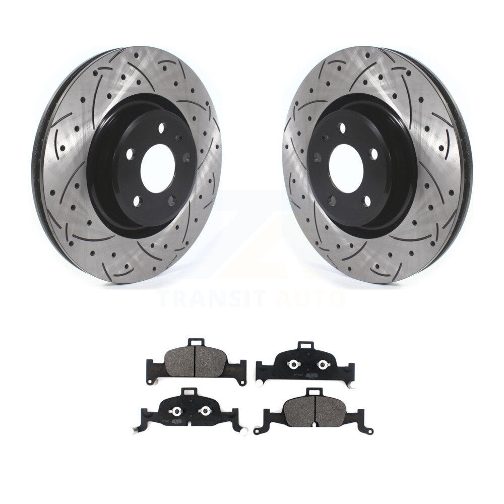 Kit de plaquettes de frein semi-métalliques pour Rotors de frein à fente avant, pour Audi A4 Quattro Q5 A5 A