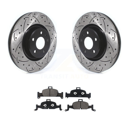 Kit de plaquettes de frein semi-métalliques pour Rotors de frein à fente avant, pour Audi A4 Quattro Q5 A5 A