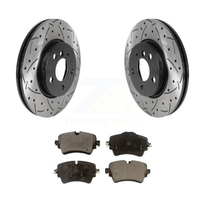 Kit de plaquettes semi-métalliques de rotors de frein à disque de fente de forage avant pour Mini Cooper Clubma
